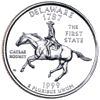 Details for the Delaware Commemorative Quarter