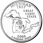 The Commemorative Quarter for Michigan