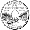 Details for the Missouri Commemorative Quarter