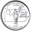Details for the Pennsylvania Commemorative Quarter
