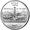Details for the Utah Commemorative Quarter